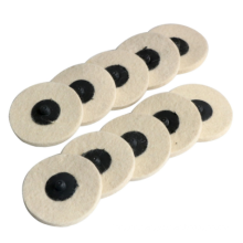 2" Compressed Wool Felt Quick Change Disc 10pc Polishing Buffing Pads Wheels